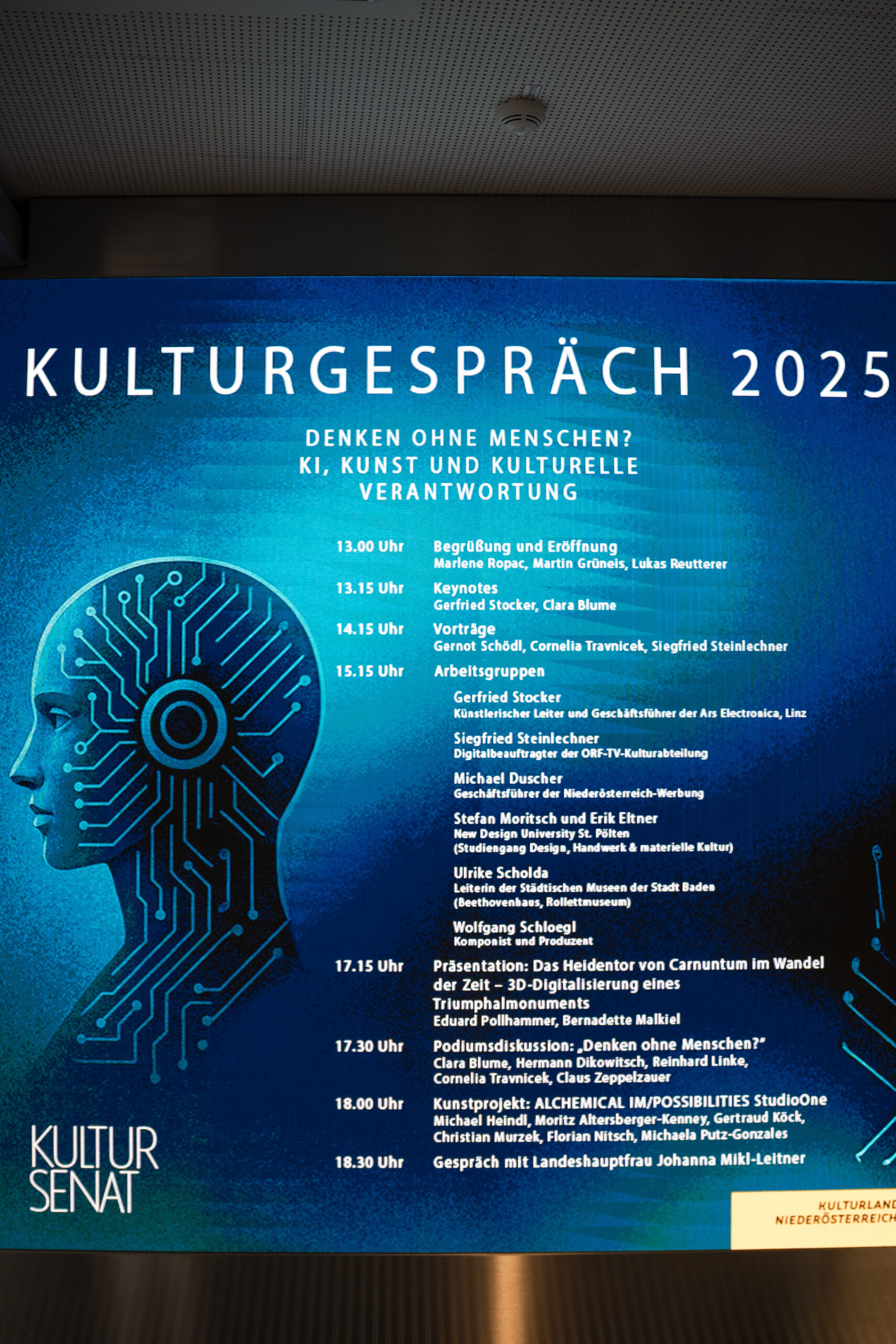 Kulturgespräch 2025 | Auftragsfoto.at | Stefan Sappert | Fotoproduktion für Business & Werbung