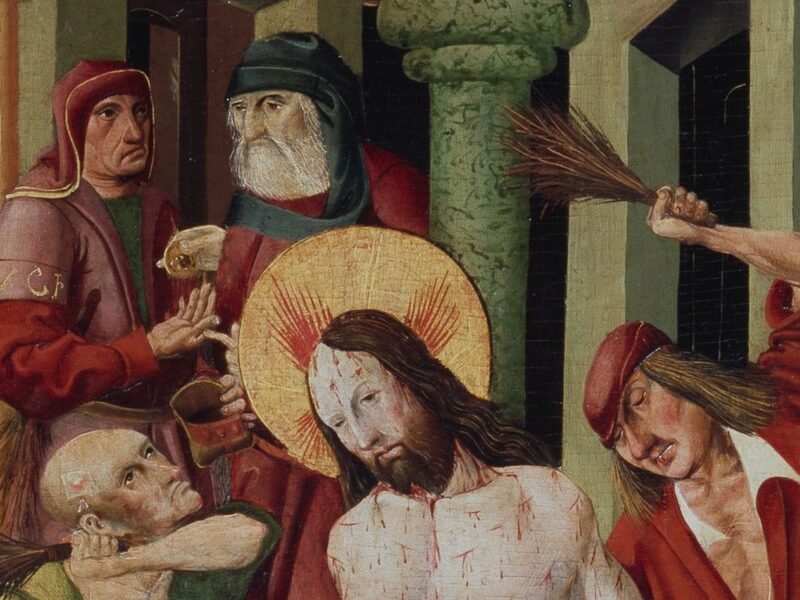 Geißelung Christi, Detail eines spätgotischen Flügelaltars aus Pöggstall